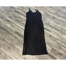 Ours Black Knit Maxi Dress - Size M