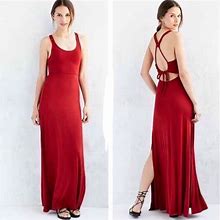 Urban Outfitters Dresses | Red Maxi Dress. Open Braided Back | Color: Red | Size: Xs