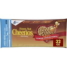Honey Nut Cheerios Heart Healthy Gluten Free Breakfast Cereal, Value Bag, 32 Oz