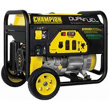 Champion Power Equipment 389 CC Dual Fuel Portable Generator With Wheel Kit 100231 - 6,900 / 5,500W, 120/240V
