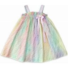 Fendi Little Girl's & Girl's Double-F Logo Dress - Ombre - Size 10