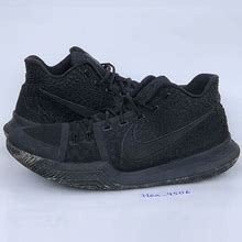 Nike Kyrie 3 Triple Black 852395-005 Size 11.5 Marble Oreo Basketball Irving