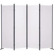 VEVOR Room Divider, 5.6 ft Room Dividers And Folding Privacy Screens (4-Panel), Fabric Partition Room Dividers For Office, Bedroom, Dining Room,