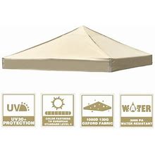 Giffih 10x10ft EZ Pop Up Canopy Replacement Top/Beige