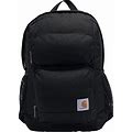Carhartt 28L Dual-Compartment Backpack, Durable Pack With Laptop Sleeve And Duravax Abrasion Resistant Base, Black, One Size