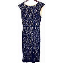 Venus Dresses | Venus Navy Blue Lace Dress | Color: Blue | Size: 6