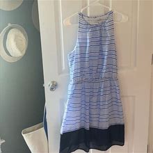 Old Navy Dresses | Striped Summer Dress | Color: Blue/White | Size: L