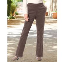 Blair Women's Stretch Pincord Pull-On Pants - Brown - 8 - Misses