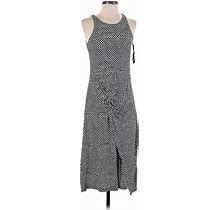 Gap Casual Dress - Midi: Gray Marled Dresses - Women's Size Small Petite