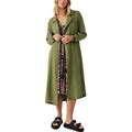 Free People Rae Duster Women's Clothing Washed Olive : LG (Women's 12)