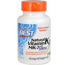 Doctor's Best Natural Vitamin K2 Menaq7 45 Mcg - 60 Veggie Caps
