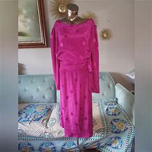 My Jess Petites Dresses | Vintage My Jess Petites Pink Polka-Dot Dress | Color: Pink | Size: 16