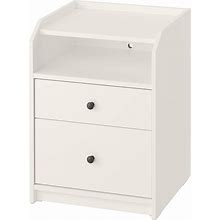 IKEA - HAUGA 2-Drawer Chest, White, 19 5/8X18 1/8X26 3/4 "