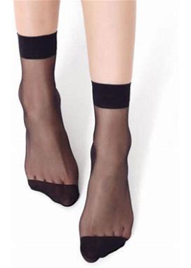 10-20 Pairs Women Nylon Elastic Short Ankle Sheer Stockings Silk Short