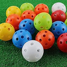 Practice Golf Balls 30 Pack, 42mm Plastic Golf Balls, Practice Golf Balls For Backyard