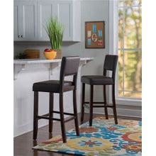 Emilion Vega Bar Stool, Espresso By Ashley, Furniture > Kitchen And Dining Room > Barstools > Set Of Two. On Sale - 12% Off