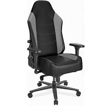 Leather Gaming Chair - Black/Gray - ULINE - H-11087GR
