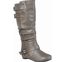 Journee Collection Tiffany Boot Women's Shoes Grey : 10 m