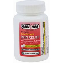 Mckesson Extra Strength Acetaminophen Pain Relief Tablets - 500Mg Each 60-201-10