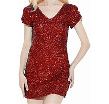 Nkoogh Plus Size Tunic Dress Ladies Long Sleeve Formal Dresses Flashy Women's Dress All Sequined Embellished Sequins Women Dress