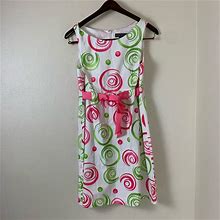Jessica Howard Dresses | Jessica Howard Pink Green White Cotton Dress | 12 | Color: Green/Pink | Size: 12G