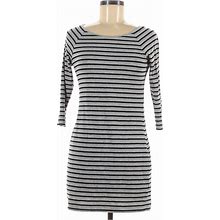 H&M Casual Dress - Sheath: Gray Color Block Dresses - Women's Size 6