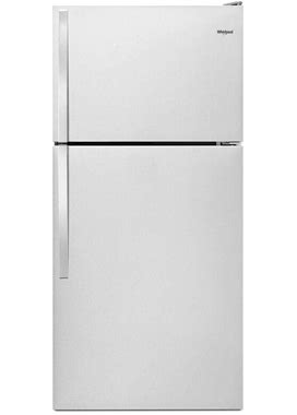 Whirlpool - 18.2 Cu. Ft. Top-Freezer Refrigerator - Stainless Steel