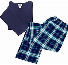 METROPOLITAN Womens Flannel Pajamas Sets - Holiday Plaid Flannel Pjs For Women