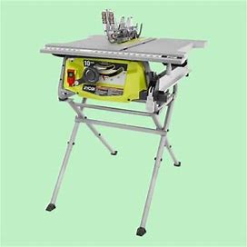 Portable Table Saw With Stand Ryobi 10 in. Jobsite Contractor Folding