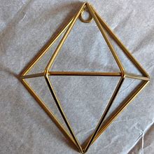 Gold Geometric Wall Art Decor | Color: Gold | Size: Os