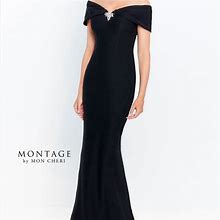 Montage By Mon Cheri Dresses | Montage By Mon Cheri Off The Shoulder Gown | Color: Black | Size: 10