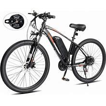 PEXMOR Electric Bike For Adults, 500W (Peak 750W) Electric Mountain Commuter Bicycle 48V 13AH Removable Battery, 50Miles 20MPH 27.5"/ 26" Fat Tire