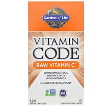 Garden Of Life, Vitamin Code Raw Vitamin C 500 Mg 120 Veg Capsules