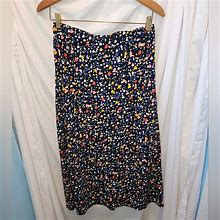 Loft Dresses | Ann Taylor Loft Heart Skirt | Color: Blue/Pink | Size: M