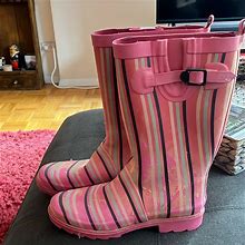 Capelli Of New York Shoes | Funky Rain Boots | Color: Pink | Size: 9