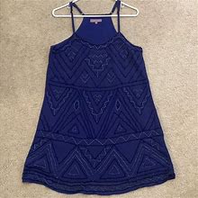 Harper Dresses | Navy Blue Beaded Dress | Color: Blue | Size: M