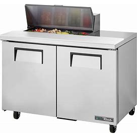 True TSSU-48-08-HC 48" Sandwich/Salad Prep Table W/ Refrigerated Base, 115V, Stainless Steel | True Refrigeration