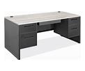 Double Pedestal Industrial Office Desk - 66 X 30" - ULINE - H-9730
