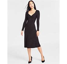 I.N.C. International Concepts Family Matching Women's Sweater Dress, Created For Macy's - Black - Size XXL