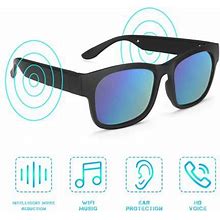Vonter Moonvvin Polarized Sunglasses Bluetooth Bone Conduction Headset Smart Glasses Wireless Sport Stereo Audio Headphone Sunglasses Colorful