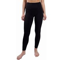 Yogalicious High Waist Ultra Soft Lightweight Leggings - High Rise Yoga Pants - Black Nude Tech 28" - Medium