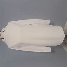 White Higher Neck Dress | Color: White | Size: S