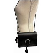 Marina Galanti Crossbody Bag Vera Pelle Leather Silver Chain Magnetic