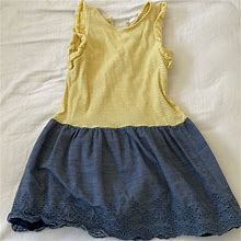 Gap Dresses | Summer Embroidered Dress | Color: Blue/Yellow | Size: 5Tg