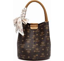 Tote Handbags Bag For Women Shoulder Leather Large Capacity Ladies Ladies Designer Purses (3326-Brown)