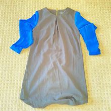 Mossimo Supply Co. Dresses | Mossimo Color Block Long Sleeved Dress, Size S | Color: Black/Blue | Size: S