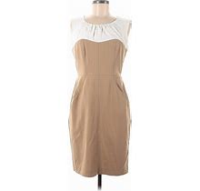 Calvin Klein Casual Dress - Sheath: Tan Dresses - Women's Size 6