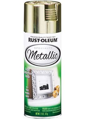 Rust-Oleum 1936830 11 Oz Brass Specialty Metallic Spray Paint