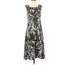 Croft & Barrow Casual Dress: Gray Dresses - Women's Size P Petite