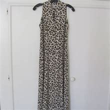 Warren Petites Dresses | Vintage Warren Petitie Animal Print Dress, Sz 2 | Color: Brown/Cream | Size: 2